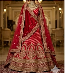 Designer Lehenga (Pink)